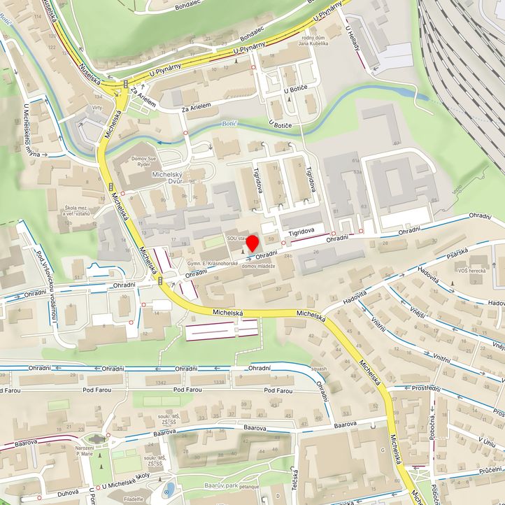 Mapa školy z Mapy.cz