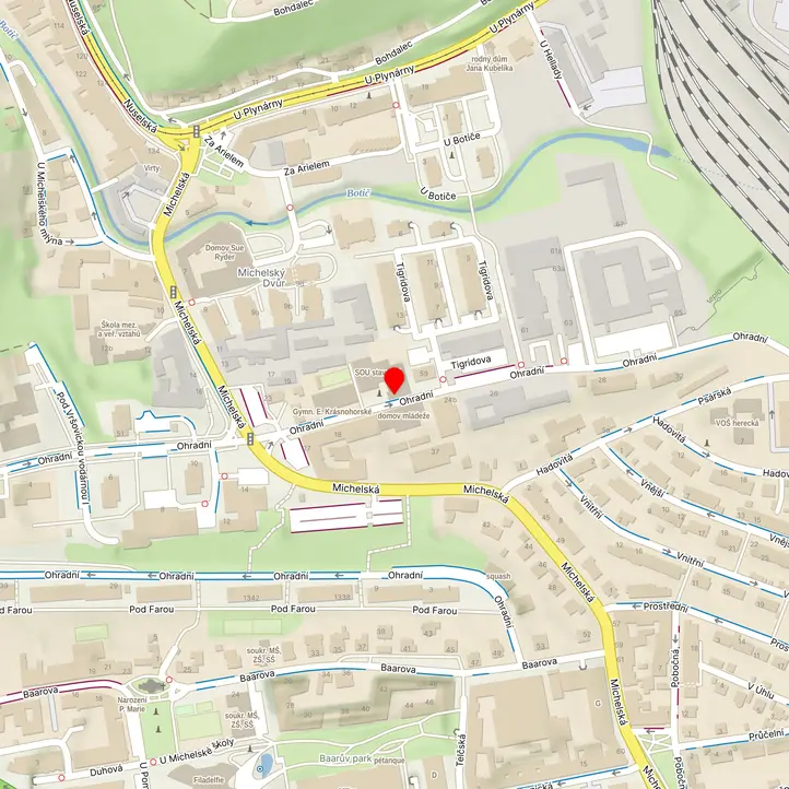 Mapa školy z Mapy.cz