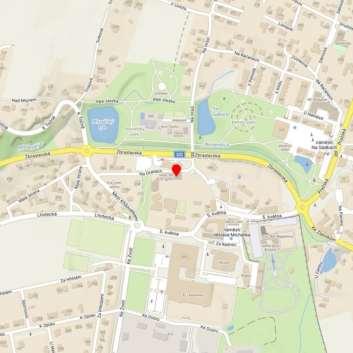 Mapa školy z Mapy.cz
