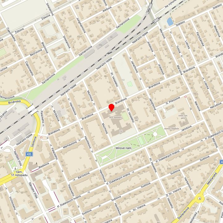 Mapa školy z Mapy.cz