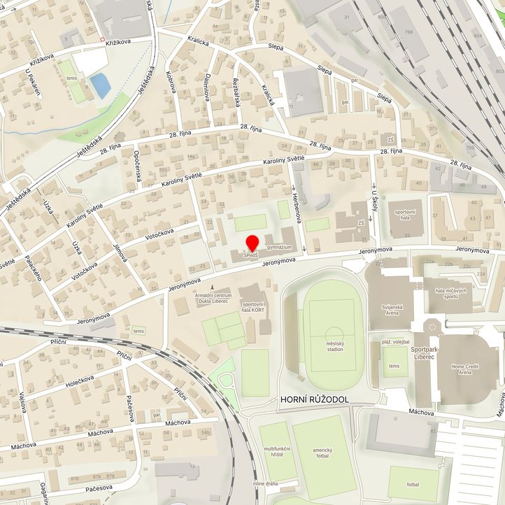 Mapa školy z Mapy.cz