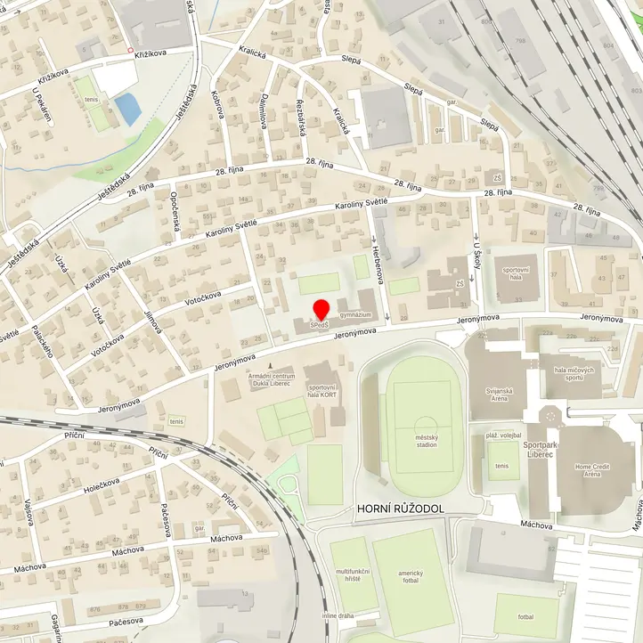 Mapa školy z Mapy.cz