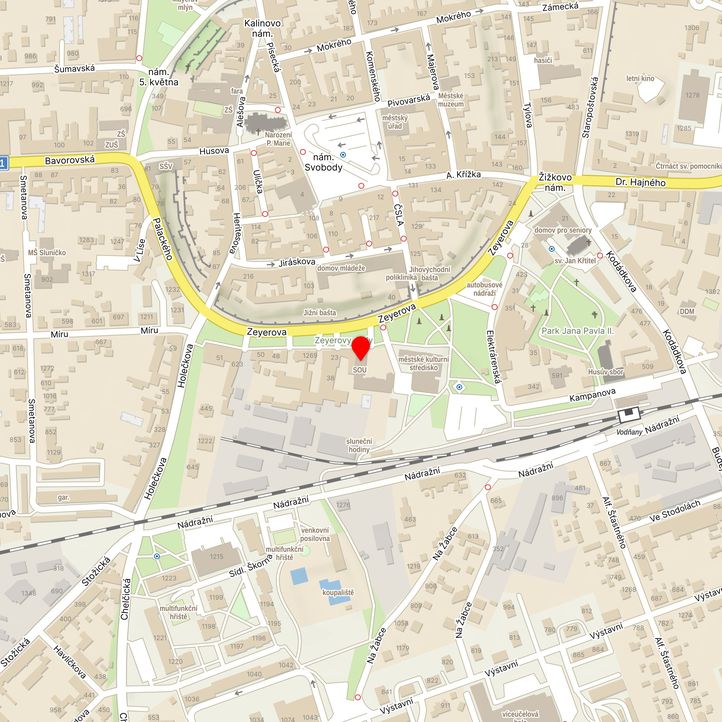 Mapa školy z Mapy.cz