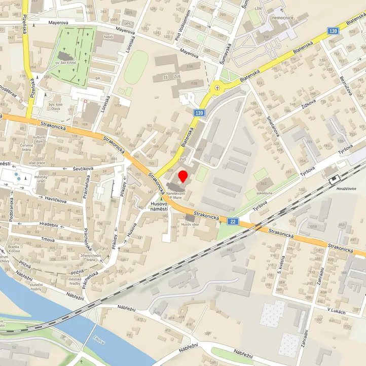 Mapa školy z Mapy.cz