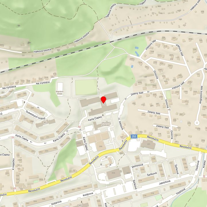 Mapa školy z Mapy.cz