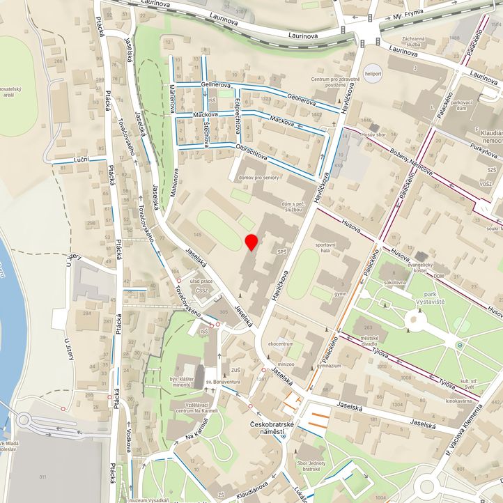 Mapa školy z Mapy.cz