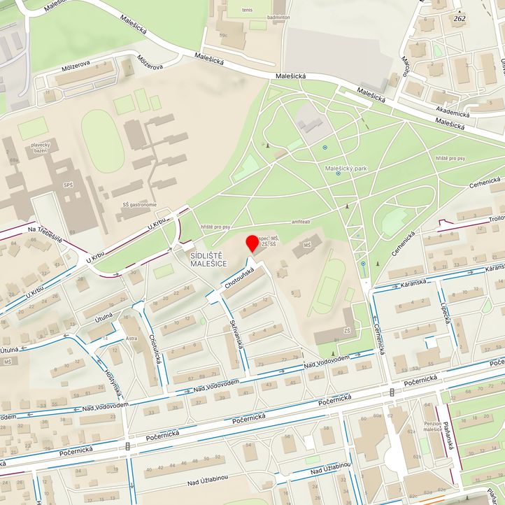 Mapa školy z Mapy.cz