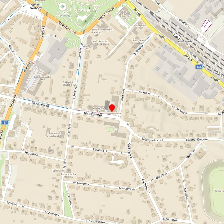 Mapa školy z Mapy.cz