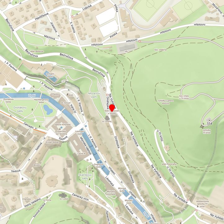 Mapa školy z Mapy.cz