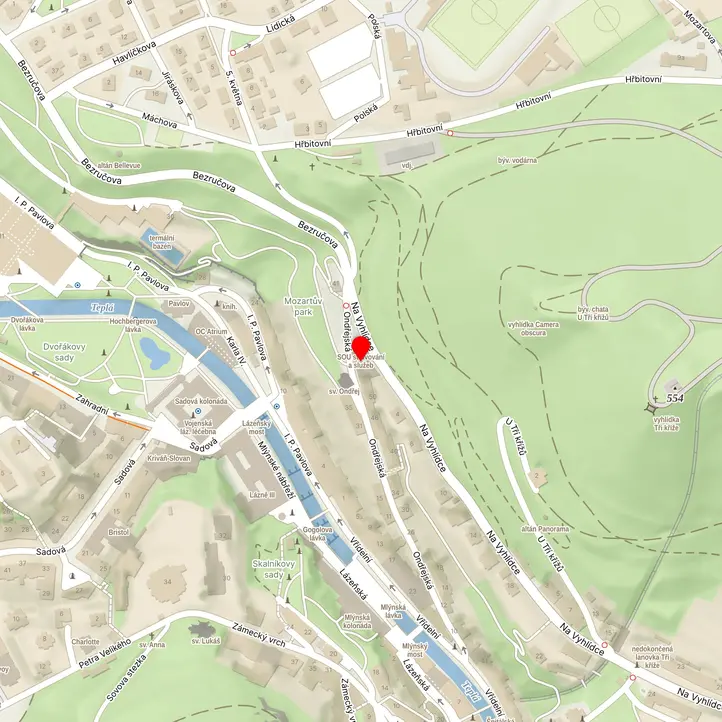 Mapa školy z Mapy.cz
