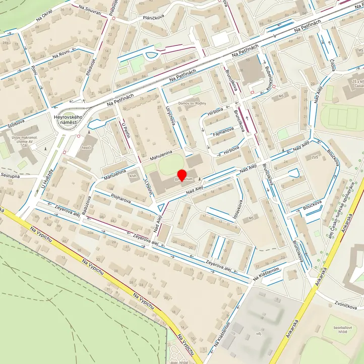 Mapa školy z Mapy.cz