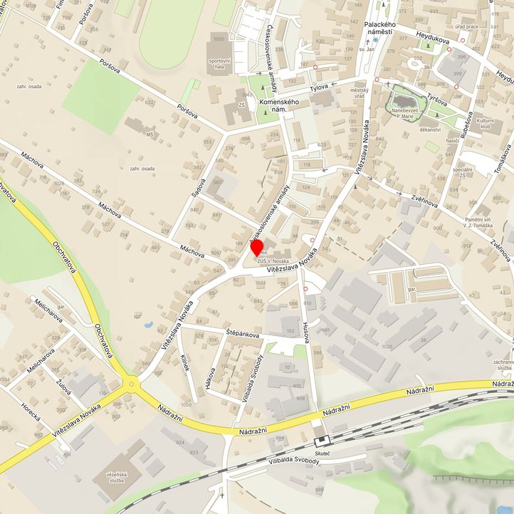 Mapa školy z Mapy.cz