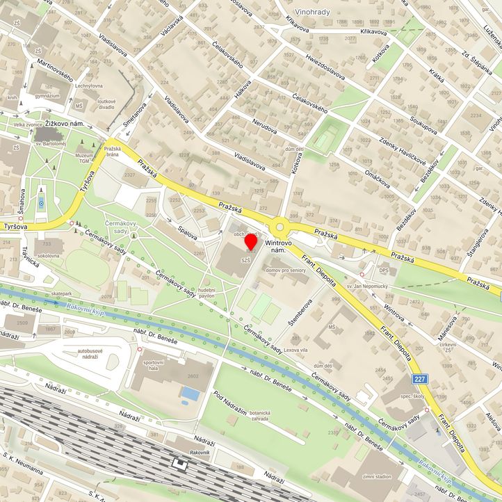 Mapa školy z Mapy.cz