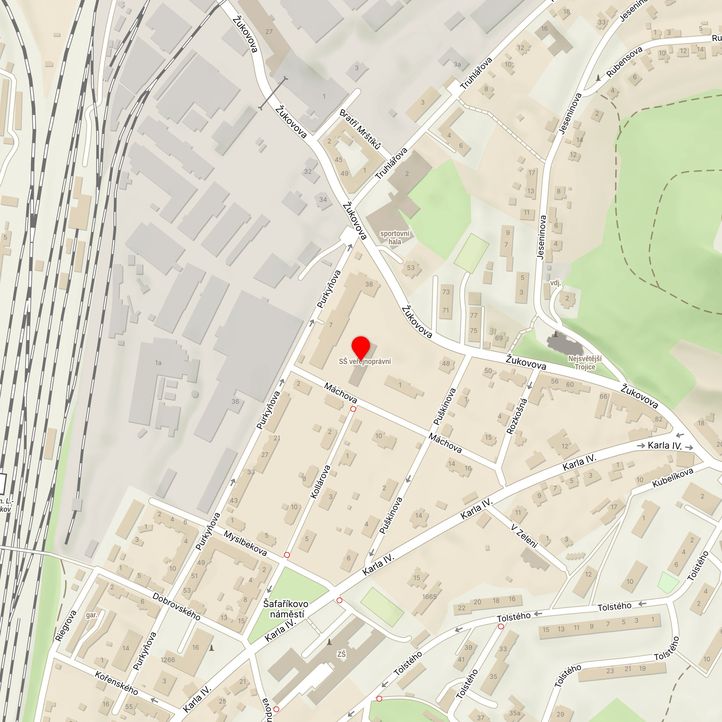 Mapa školy z Mapy.cz