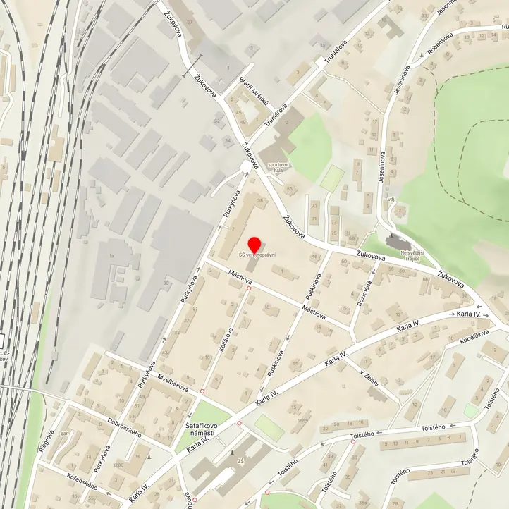 Mapa školy z Mapy.cz
