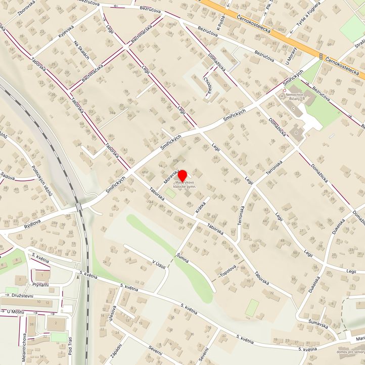 Mapa školy z Mapy.cz