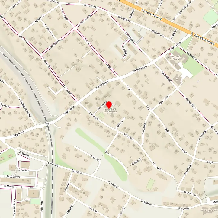 Mapa školy z Mapy.cz