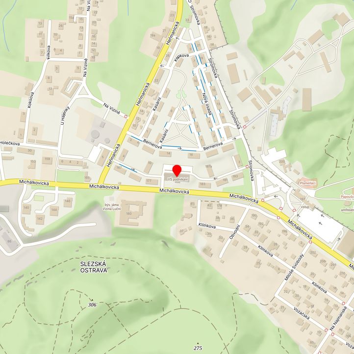 Mapa školy z Mapy.cz