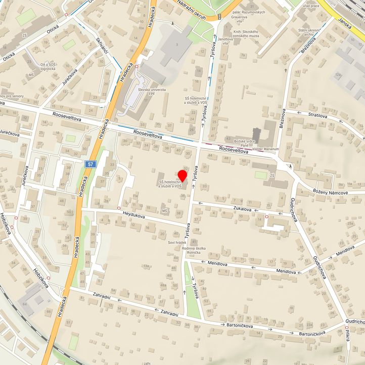 Mapa školy z Mapy.cz