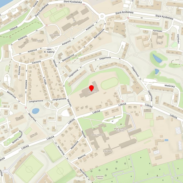 Mapa školy z Mapy.cz