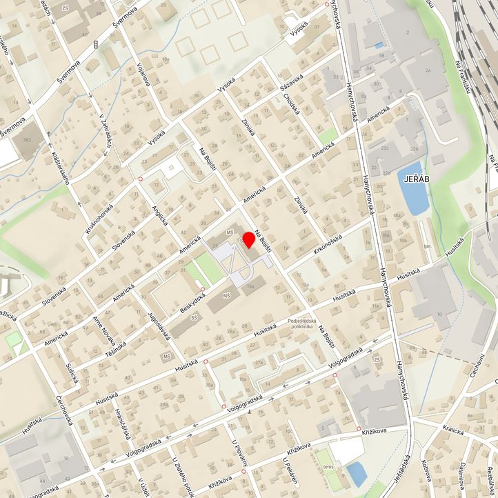 Mapa školy z Mapy.cz
