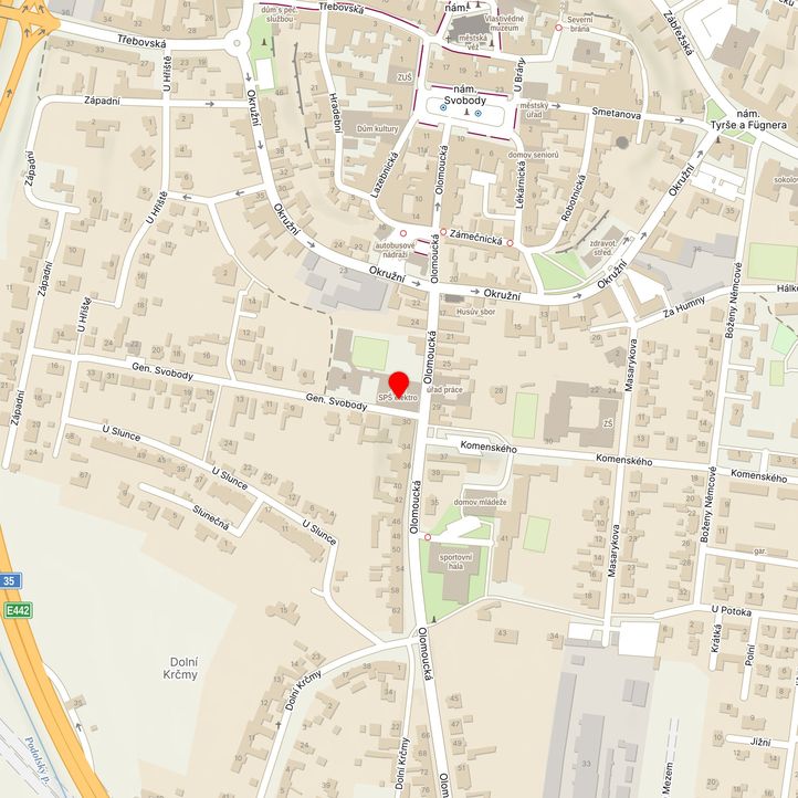 Mapa školy z Mapy.cz