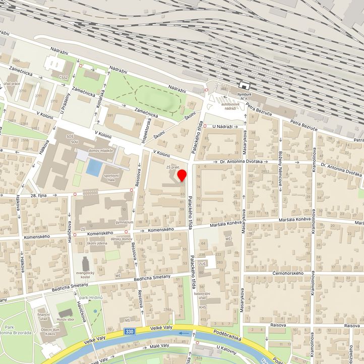 Mapa školy z Mapy.cz