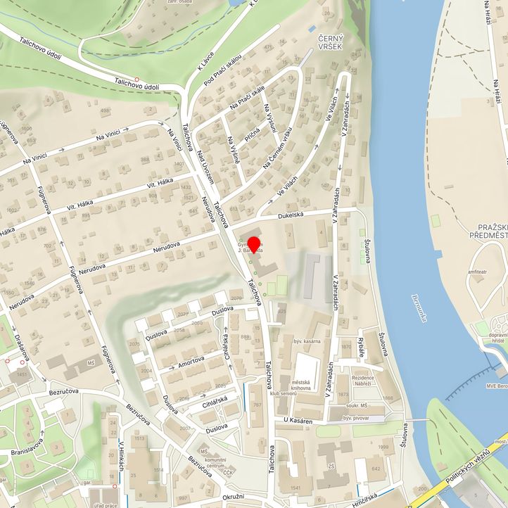 Mapa školy z Mapy.cz