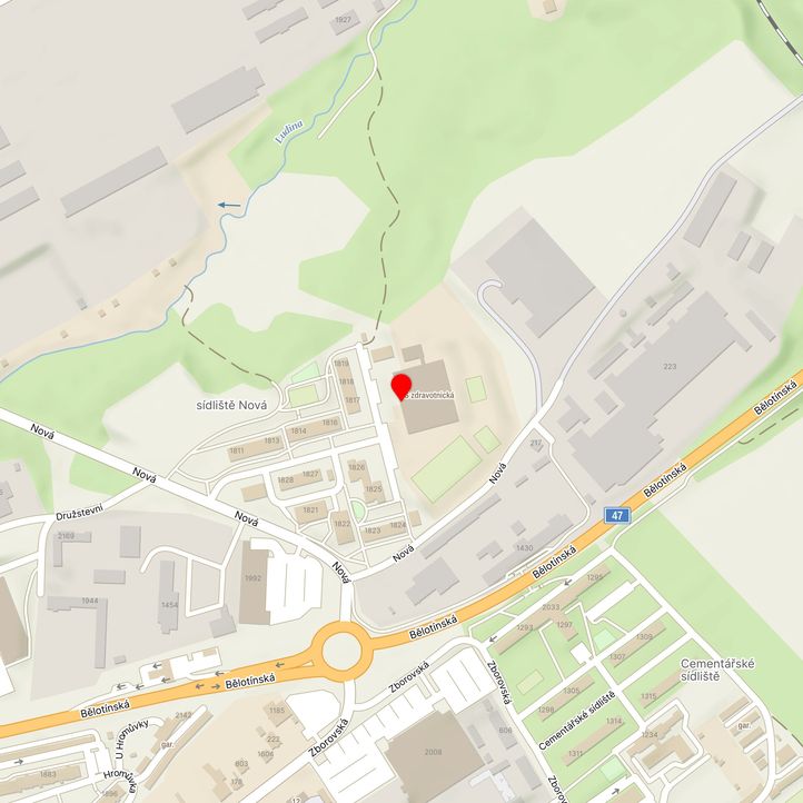 Mapa školy z Mapy.cz