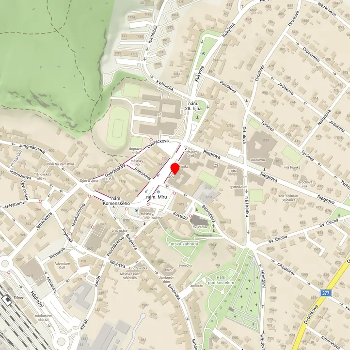 Mapa školy z Mapy.cz