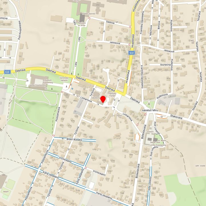 Mapa školy z Mapy.cz