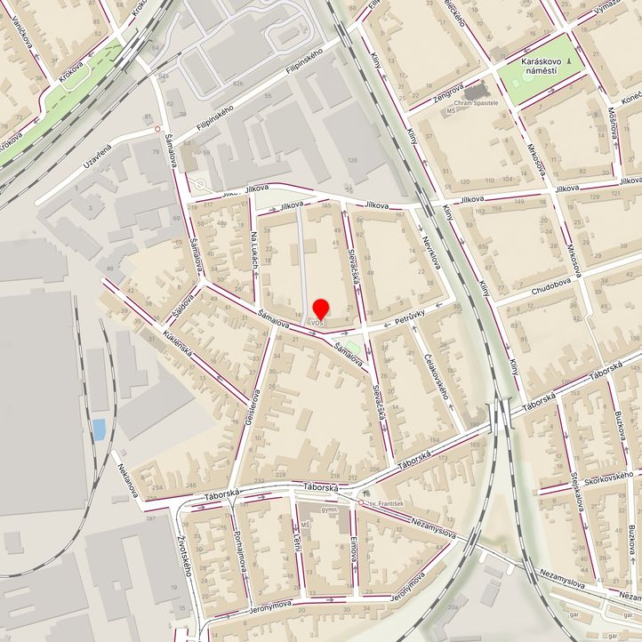 Mapa školy z Mapy.cz