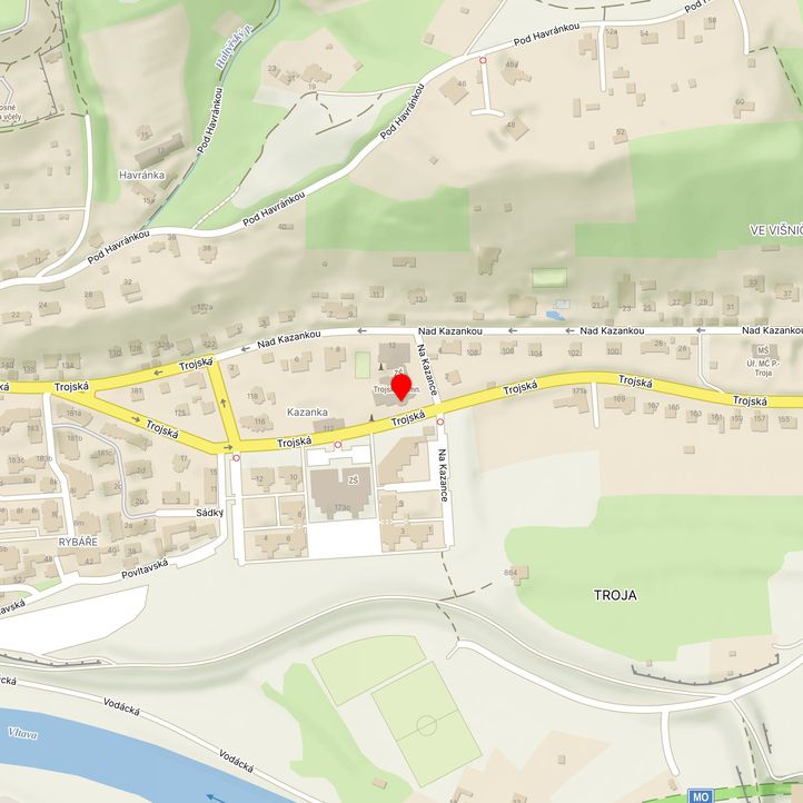 Mapa školy z Mapy.cz