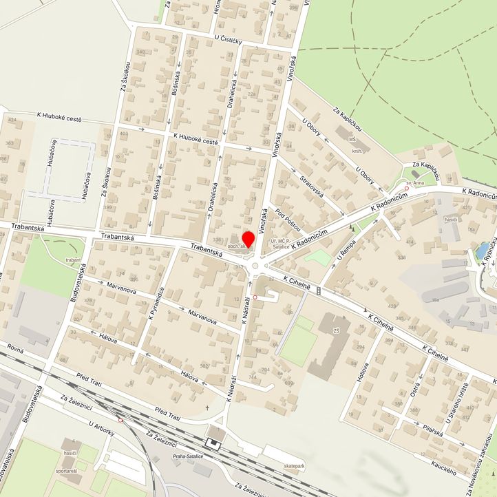Mapa školy z Mapy.cz