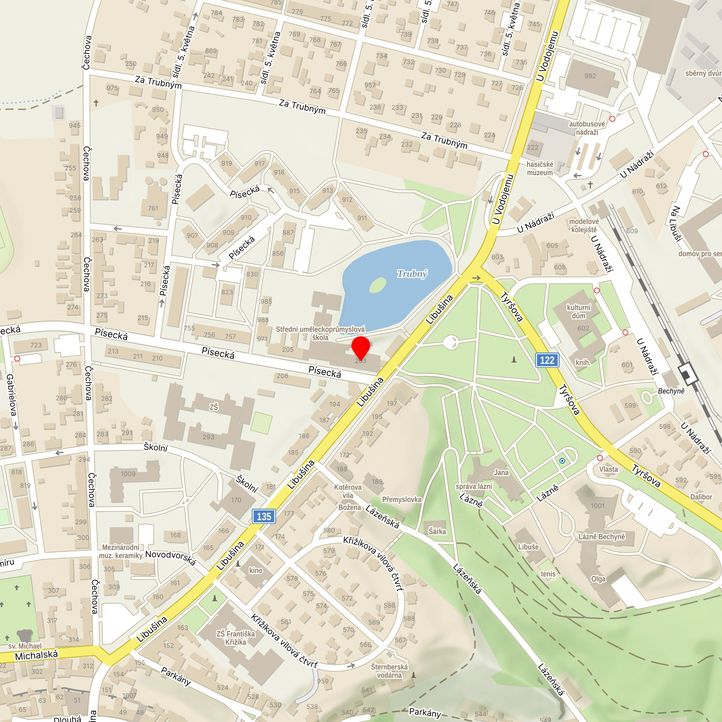 Mapa školy z Mapy.cz
