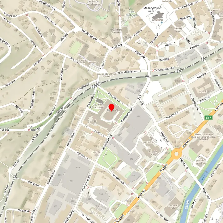 Mapa školy z Mapy.cz
