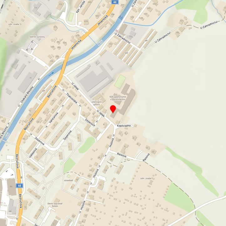 Mapa školy z Mapy.cz