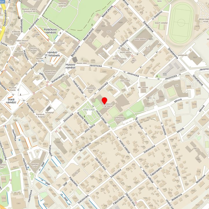 Mapa školy z Mapy.cz