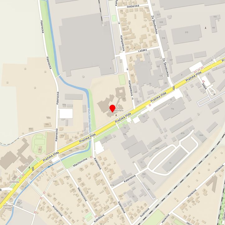 Mapa školy z Mapy.cz