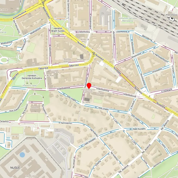Mapa školy z Mapy.cz