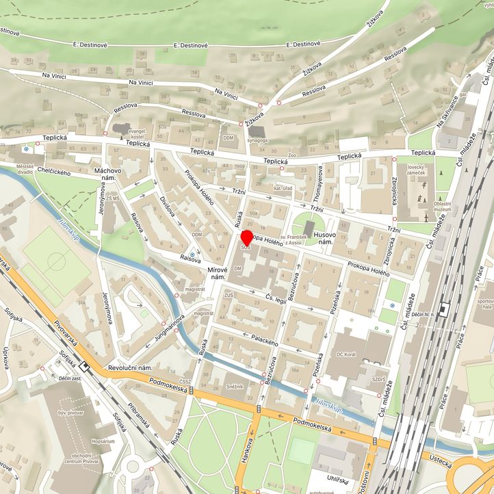 Mapa školy z Mapy.cz