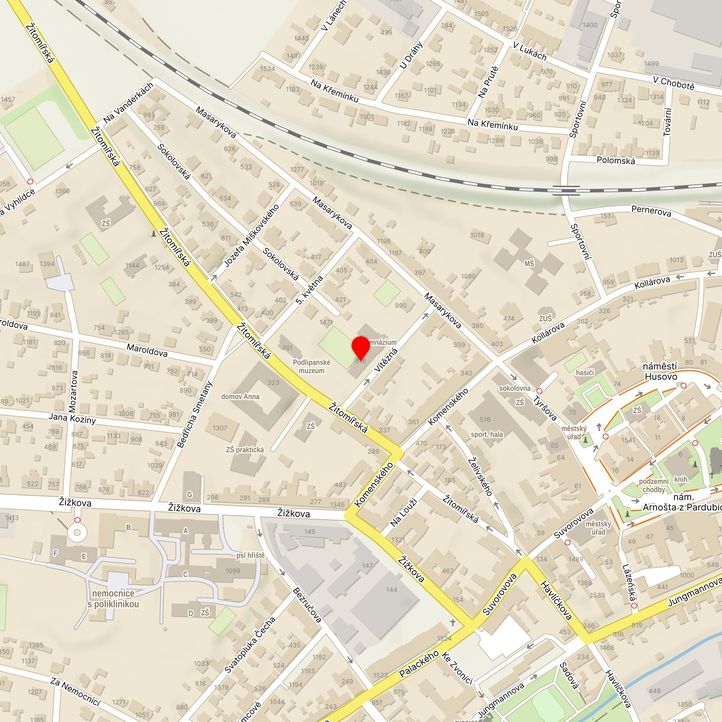 Mapa školy z Mapy.cz