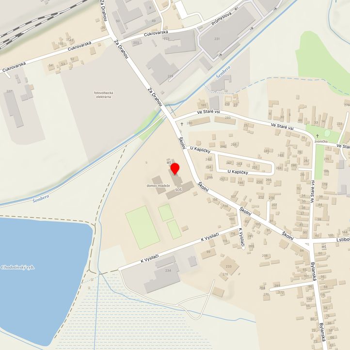 Mapa školy z Mapy.cz