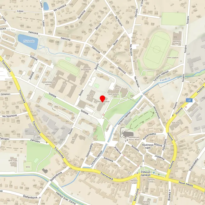 Mapa školy z Mapy.cz