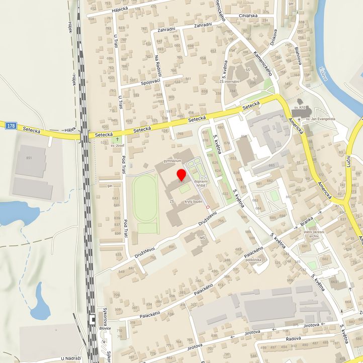Mapa školy z Mapy.cz