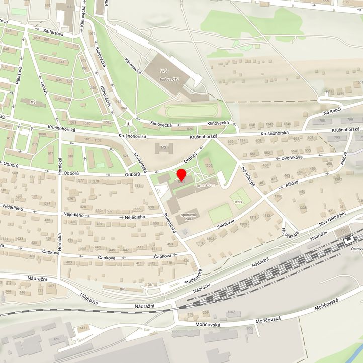 Mapa školy z Mapy.cz