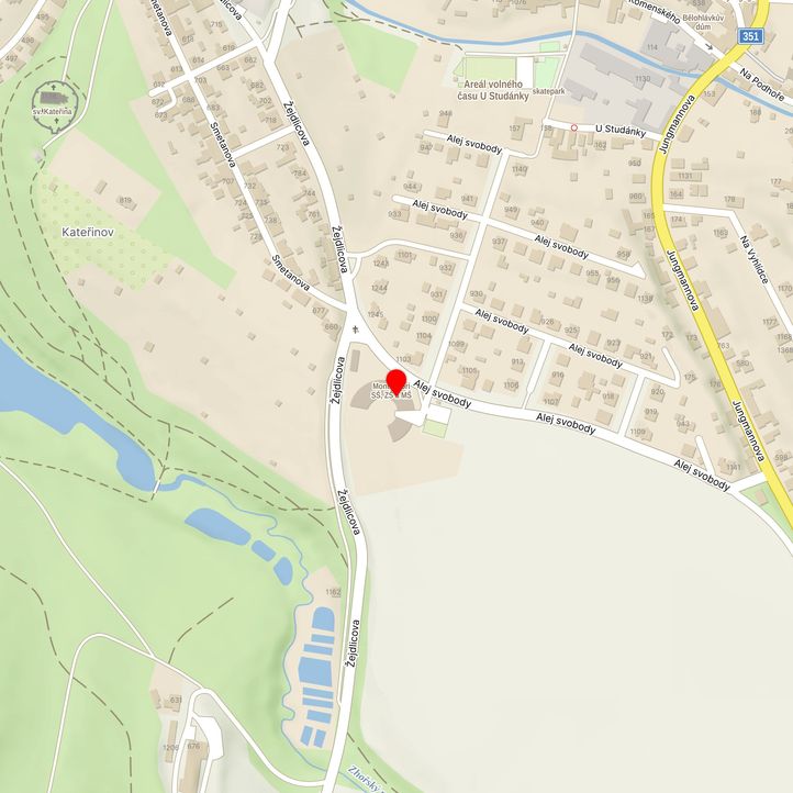Mapa školy z Mapy.cz