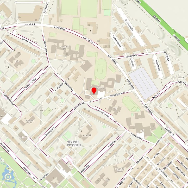 Mapa školy z Mapy.cz