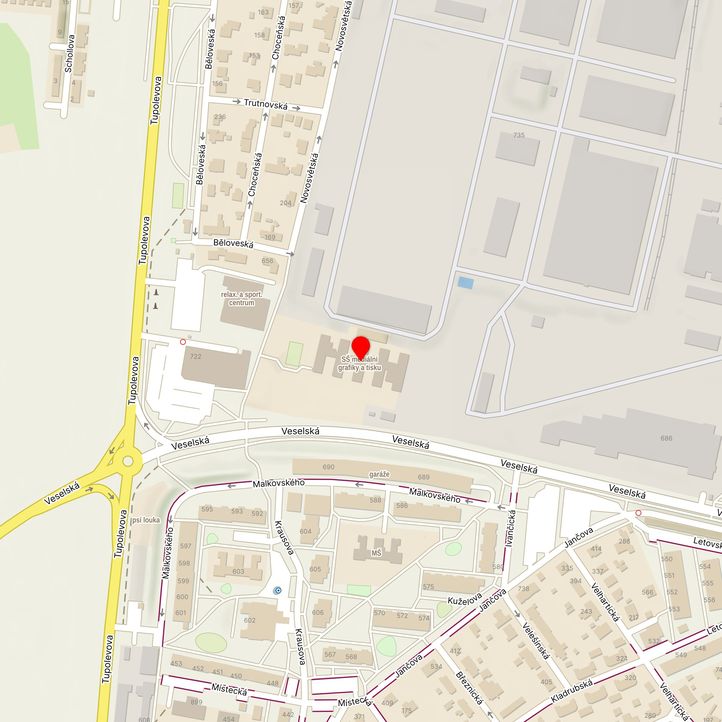 Mapa školy z Mapy.cz