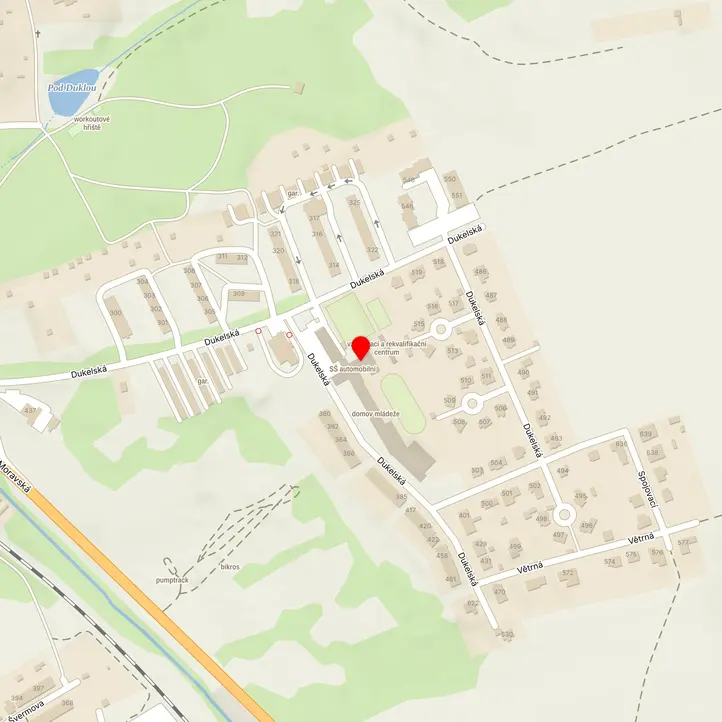 Mapa školy z Mapy.cz